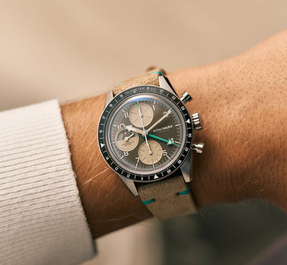 Montre Echo/Neutra : 1956 Chronographe GMT Cappuccino