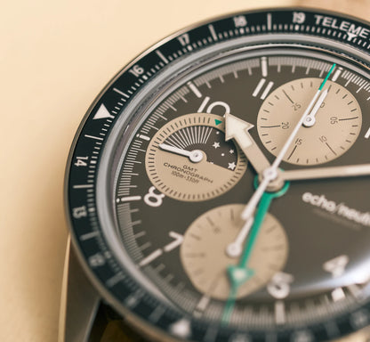 Montre Echo/Neutra : 1956 Chronographe GMT Cappuccino