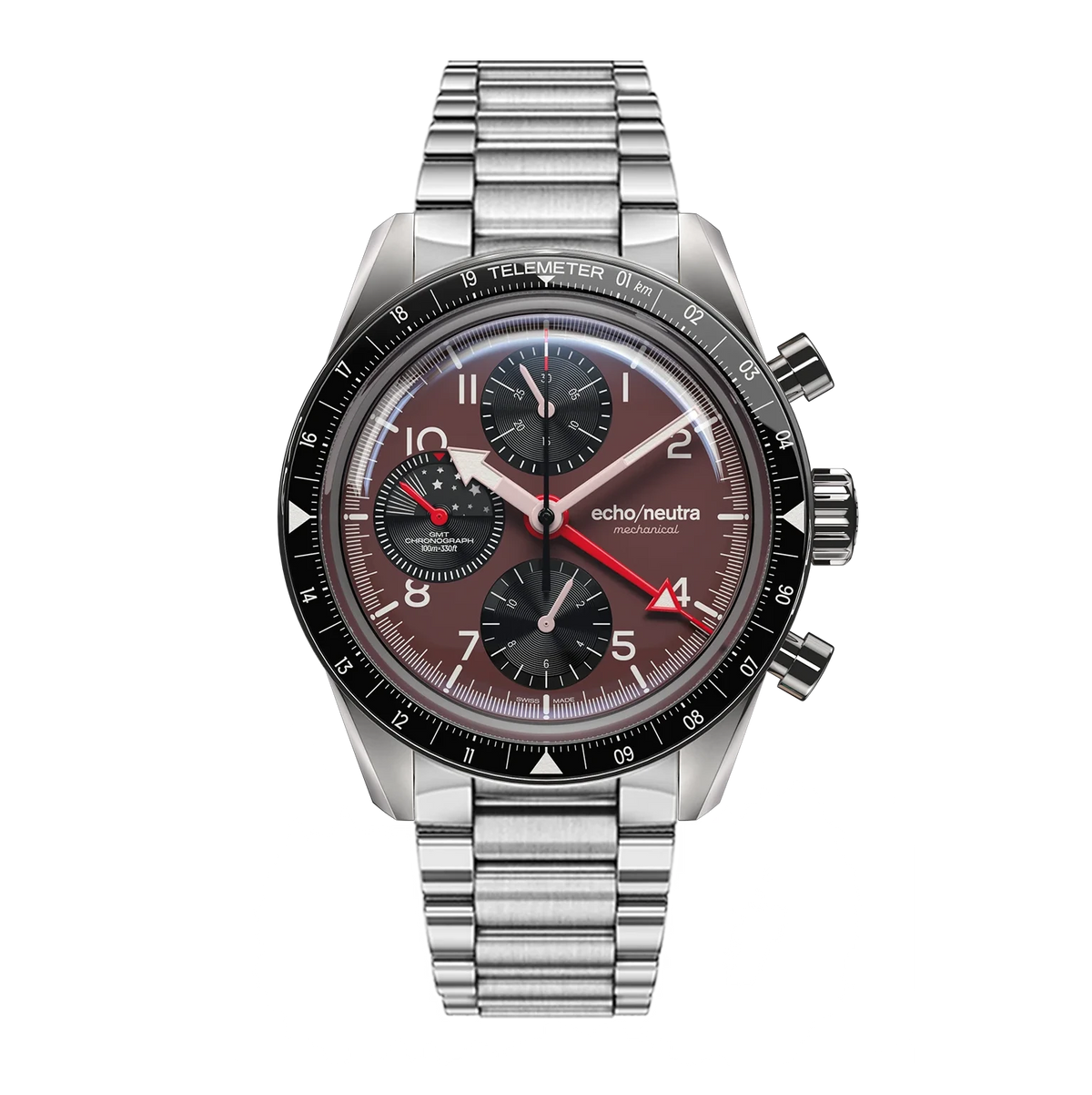 Montre Echo/Neutra : 1956 Chronographe GMT Purple