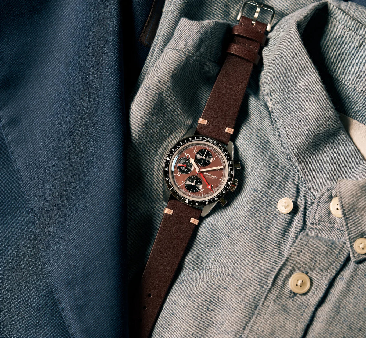 Montre Echo/Neutra : 1956 Chronographe GMT Purple