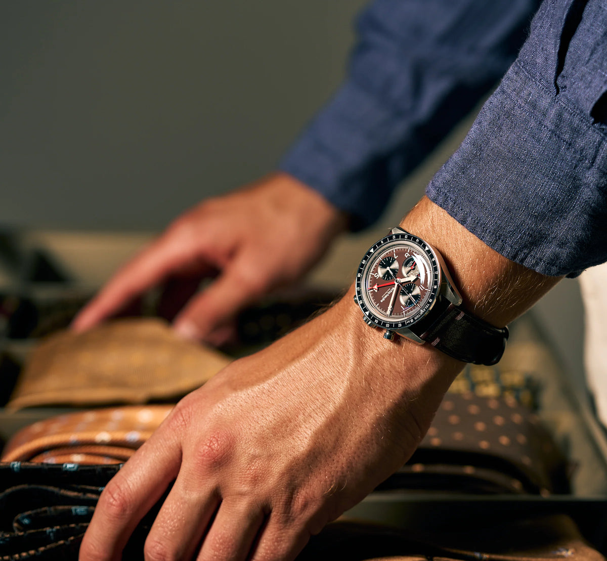 Montre Echo/Neutra : 1956 Chronographe GMT Purple
