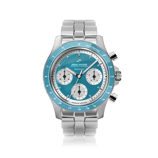ABOUT VINTAGE: 1960 RACING CHRONOGRAPH - STEEL / BLACK &amp; OFF WHITE