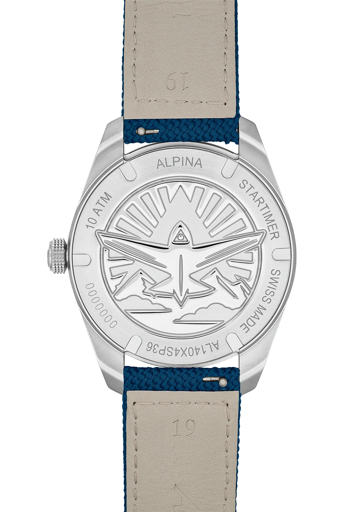 Montre Alpina : Startimer Pilot Solarmètre Bleu AL-140BLW3S26