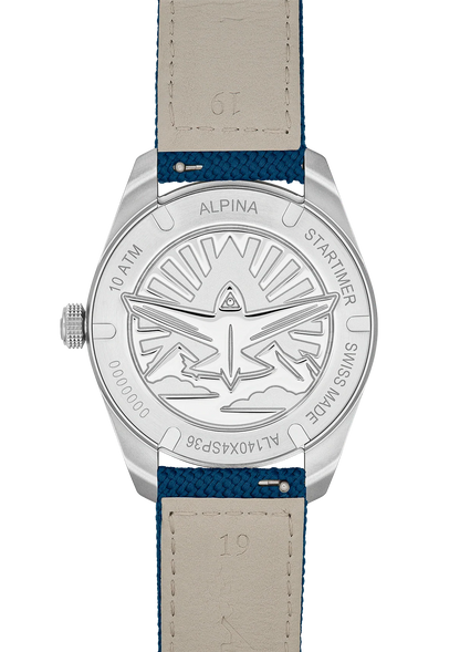 Montre Alpina : Startimer Pilot Solarmètre Bleu AL-140BLW3S26