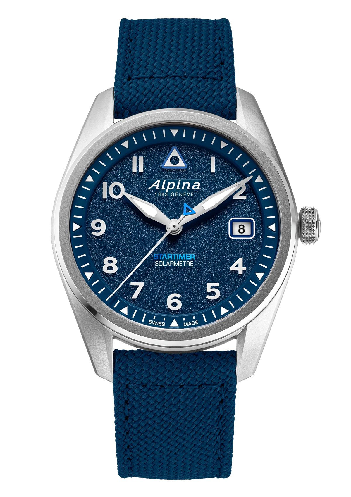 Montre Alpina : Startimer Pilot Solarmètre Bleu AL-140BLW3S26