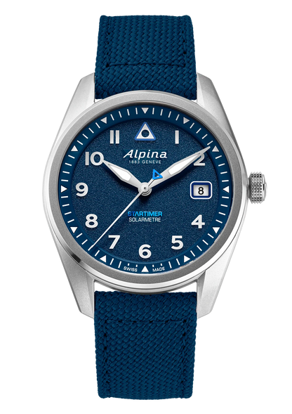Montre Alpina : Startimer Pilot Solarmètre Bleu AL-140BLW3S26