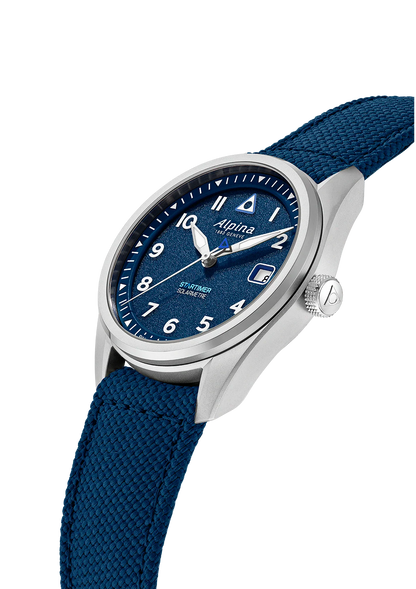Montre Alpina : Startimer Pilot Solarmètre Bleu AL-140BLW3S26