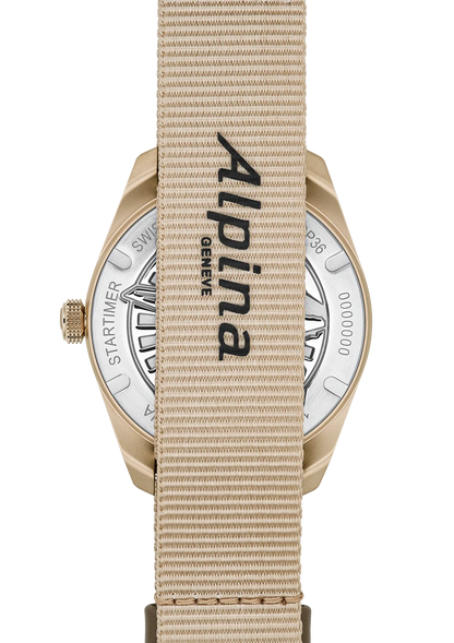Montre Alpina : Startimer Pilot Solarmetre Beige AL-140BR3S25