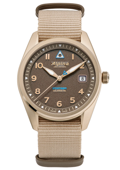 Montre Alpina : Startimer Pilot Solarmetre Beige AL-140BR3S25