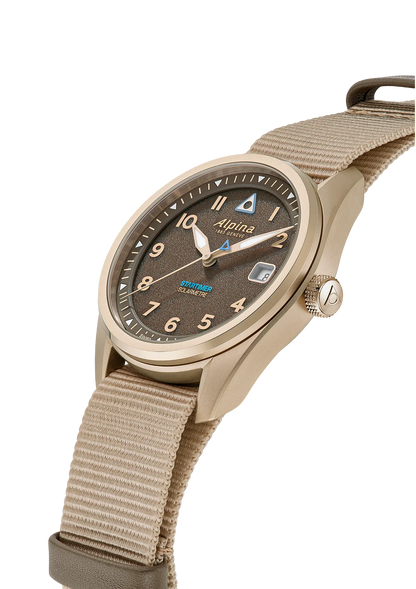 Montre Alpina : Startimer Pilot Solarmetre Beige AL-140BR3S25