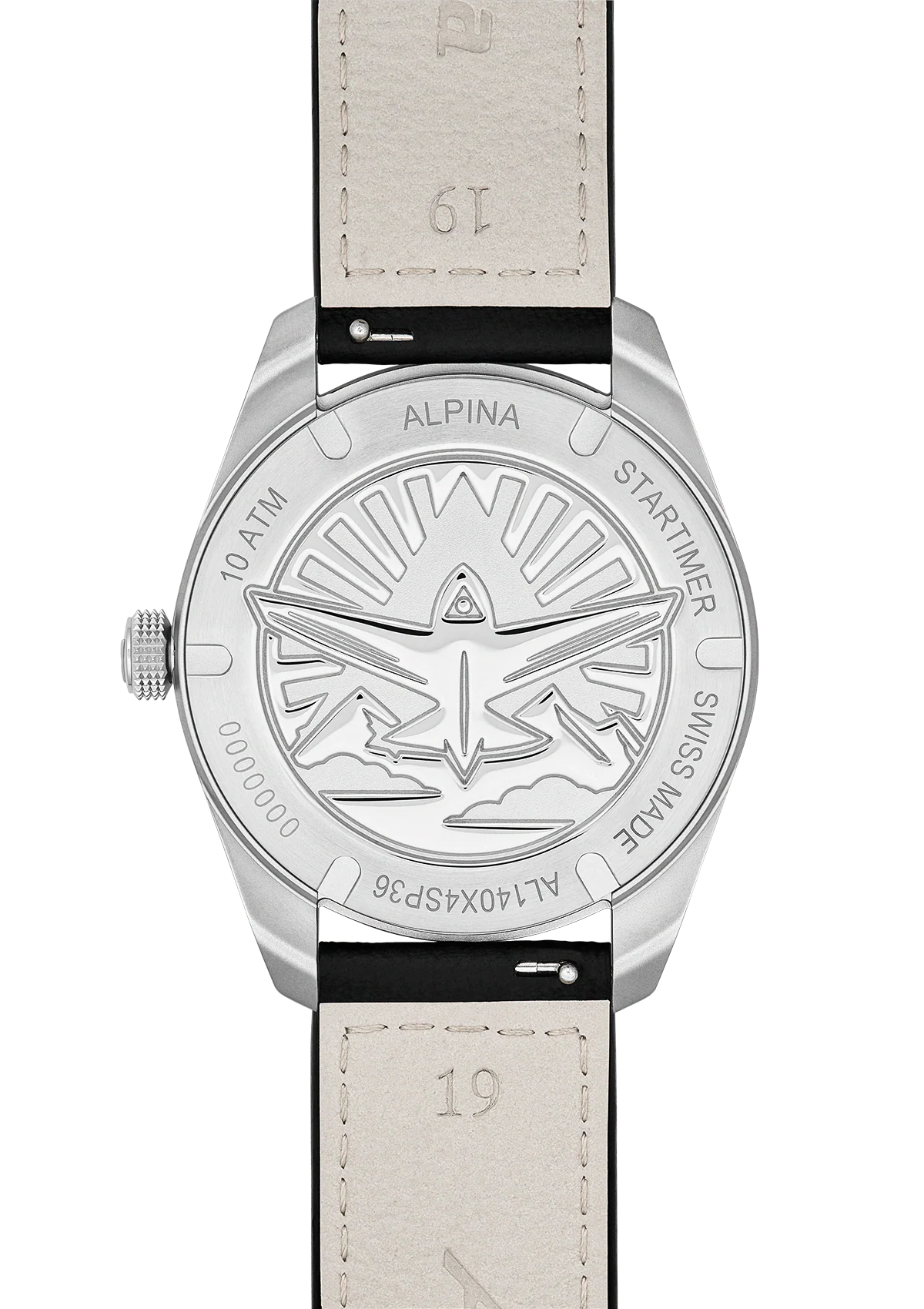 Montre Alpina : Startimer Pilot Solarmètre Noir AL-140BW3S26