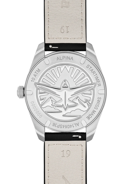 Montre Alpina : Startimer Pilot Solarmètre Noir AL-140BW3S26