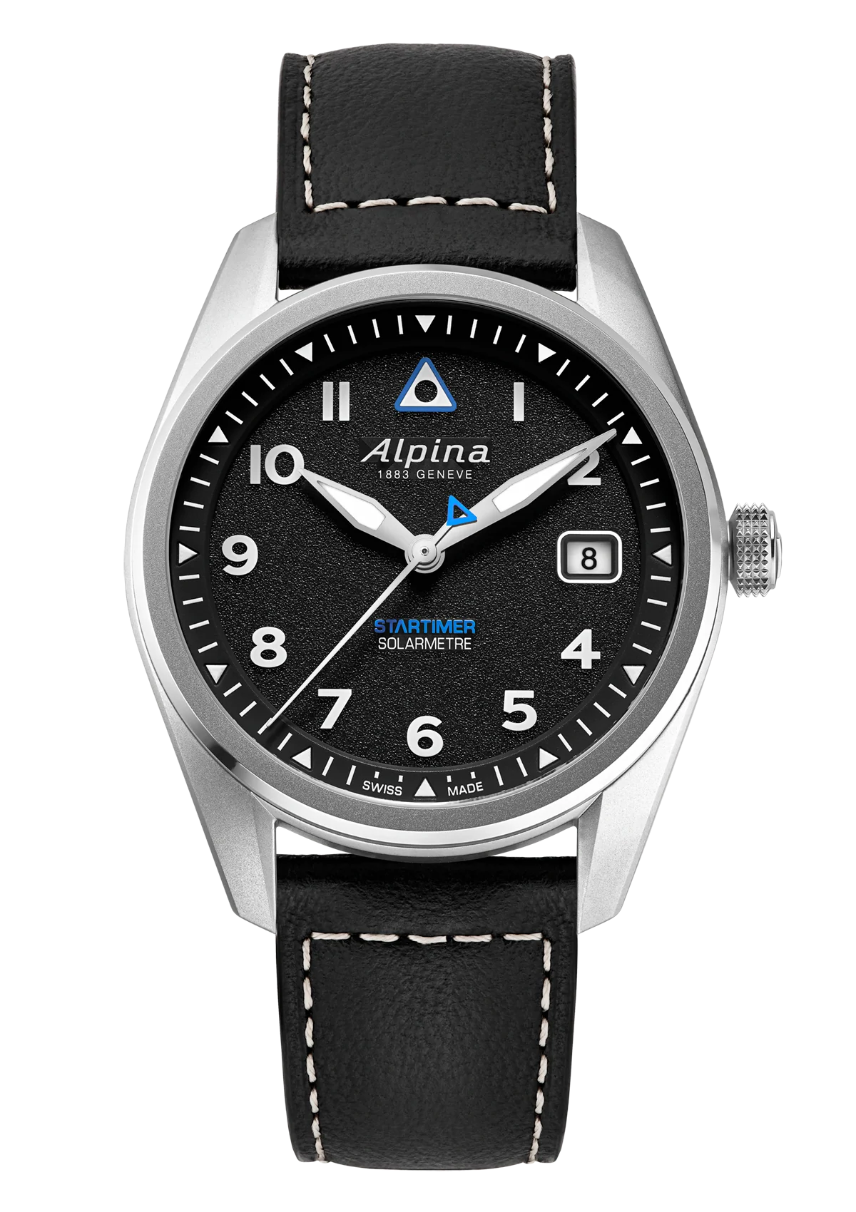 Montre Alpina : Startimer Pilot Solarmètre Noir AL-140BW3S26
