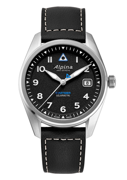 Montre Alpina : Startimer Pilot Solarmètre Noir AL-140BW3S26
