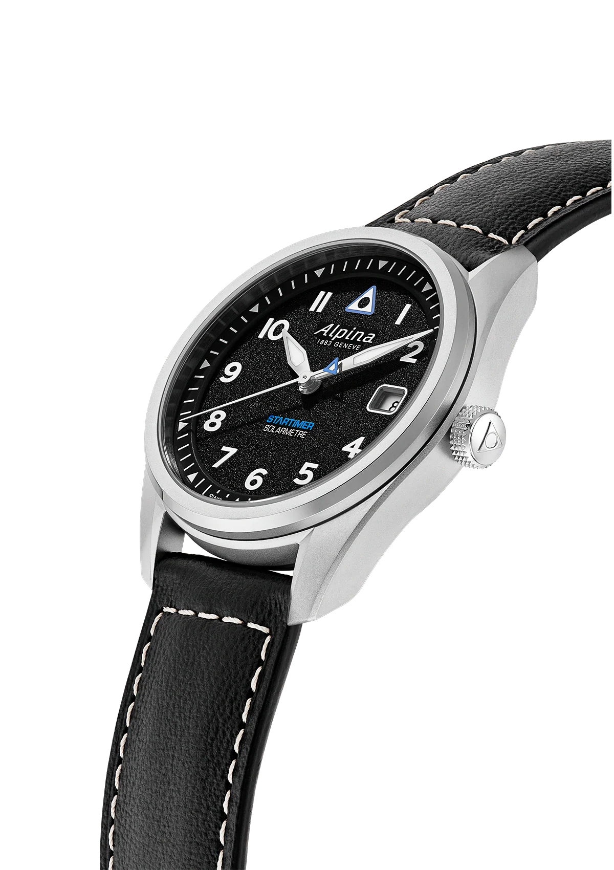 Montre Alpina : Startimer Pilot Solarmètre Noir AL-140BW3S26