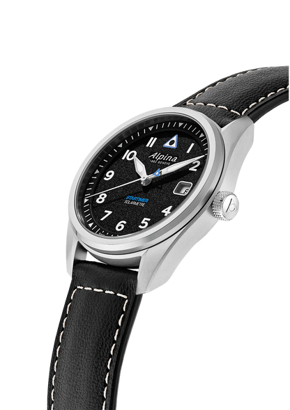 Montre Alpina : Startimer Pilot Solarmètre Noir AL-140BW3S26