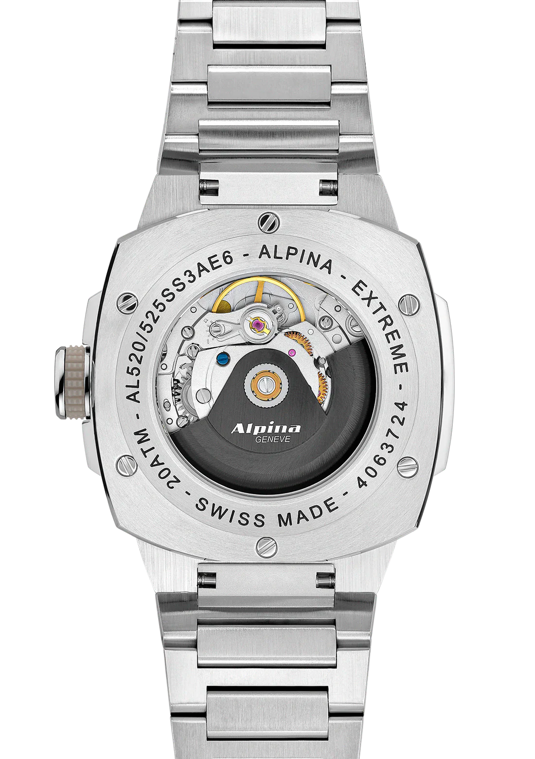 ALPINA : EXTREME AUTOMATIC - CADRAN BEIGE ACIER