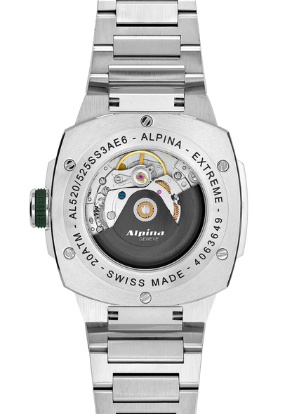 ALPINA : EXTREME AUTOMATIC 39 MM - CADRAN VERT ACIER