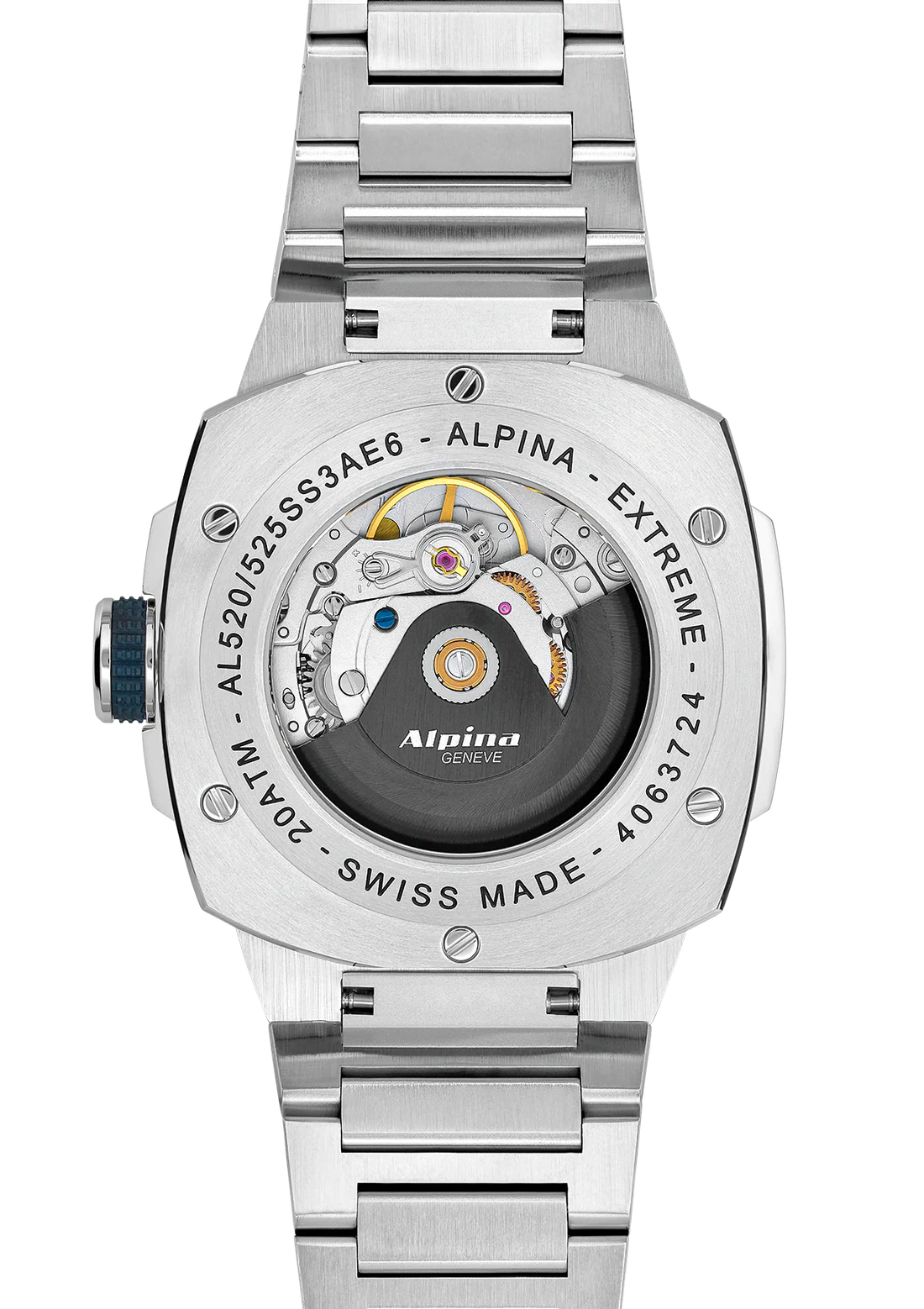 ALPINA : EXTREME AUTOMATIC 39 MM - CADRAN BLEU ACIER