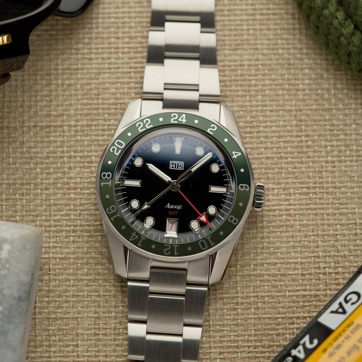 HTD Aquatìc GMT Departure Green - vue 2