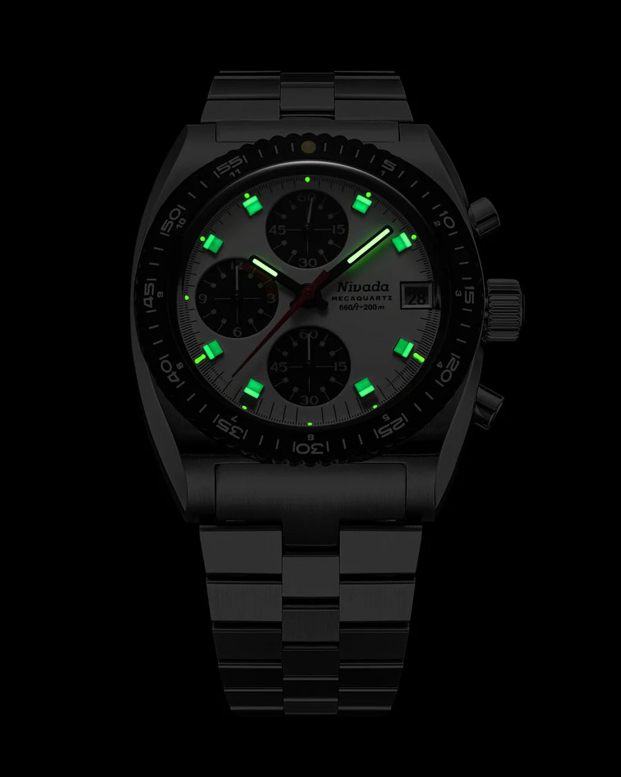Nivada Grenchen Watch: Autochron Mecaquartz Panda