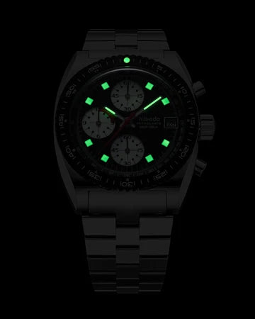 Nivada Grenchen Watch: Autochron Mecaquartz Reverse Panda