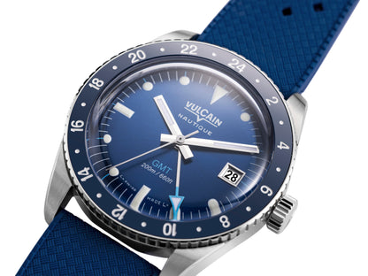VULCAIN : SKINDIVER GMT BLEU