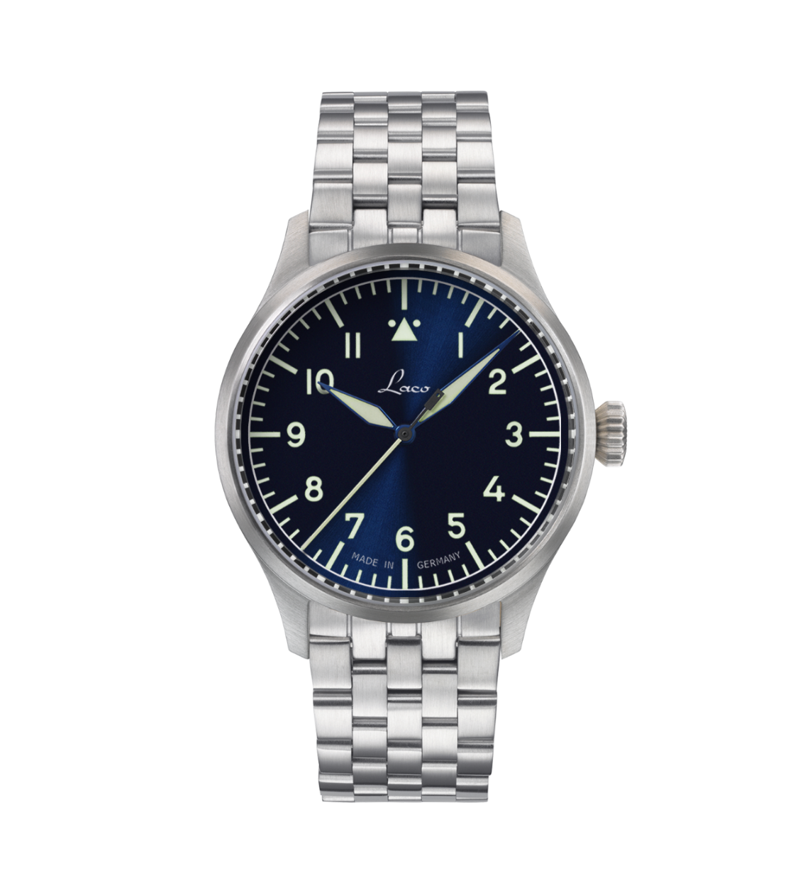 RELOJ LACO: FLIEGER STUTTGART PRO AUTOMÁTICO AZUL