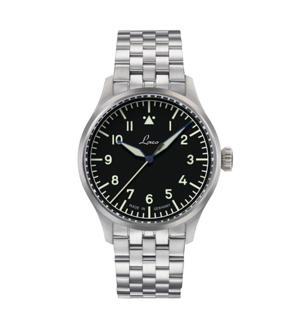 RELOJ LACO: FLIEGER STUTTGART PRO AUTOMÁTICO NEGRO