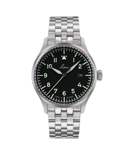 RELOJ LACO: FLIEGER STUTTGART PRO AUTOMÁTICO NEGRO