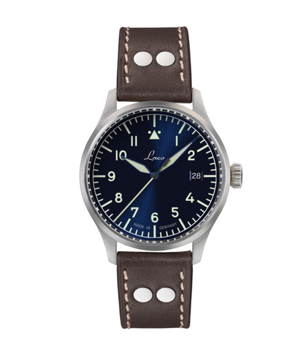 RELOJ LACO: FLIEGER STUTTGART PRO AUTOMÁTICO AZUL
