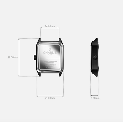 Montre Charlie Paris : Monceau Noire Midnight