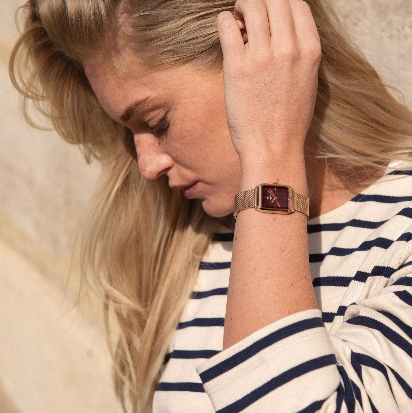 Montre Charlie Paris : Monceau Bordeaux & Or Rose