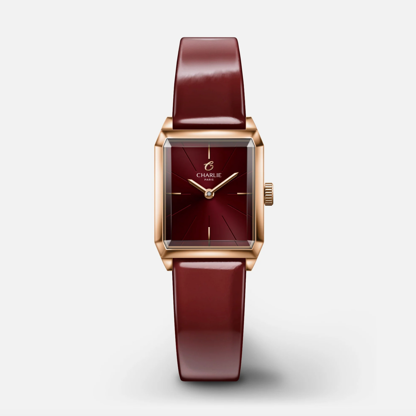 Montre Charlie Paris : Monceau Bordeaux & Or Rose