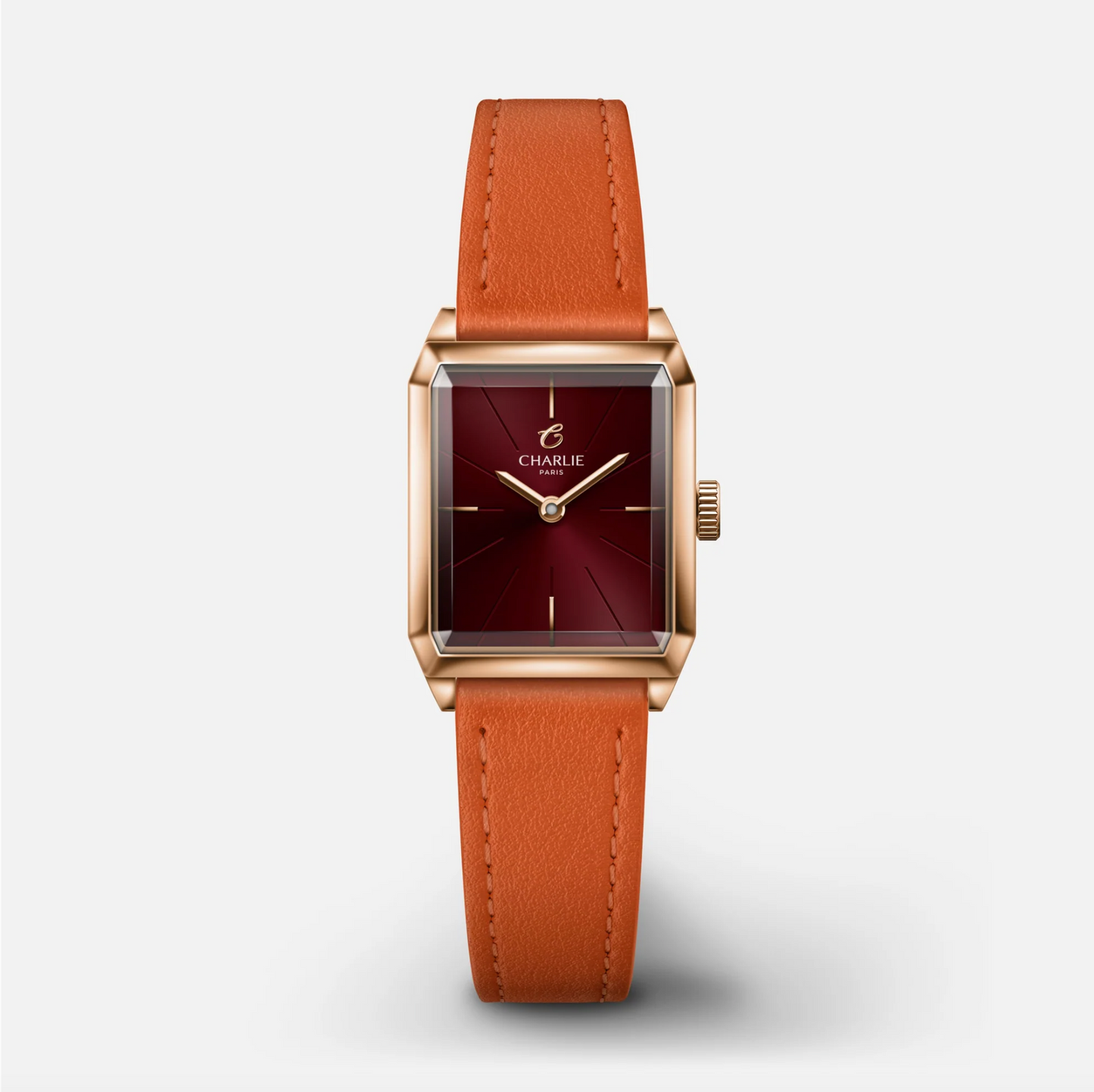 Montre Charlie Paris : Monceau Bordeaux & Or Rose