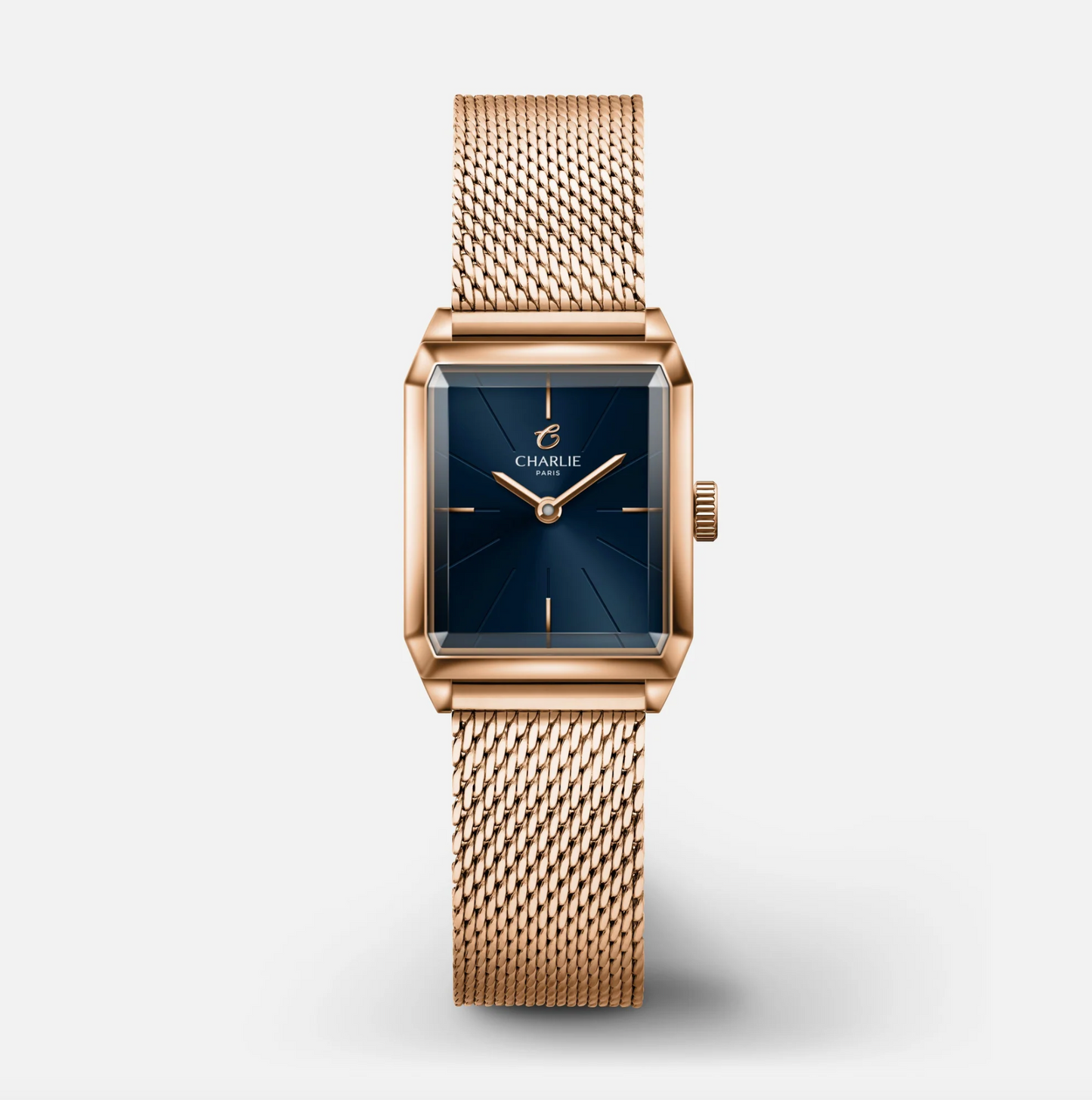 Montre Charlie Paris : Monceau Bleu & Or Rose