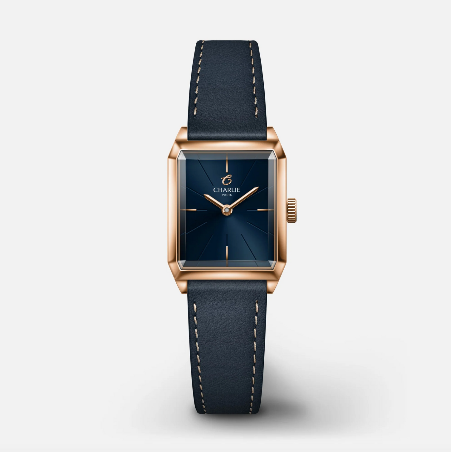 Montre Charlie Paris : Monceau Bleu & Or Rose