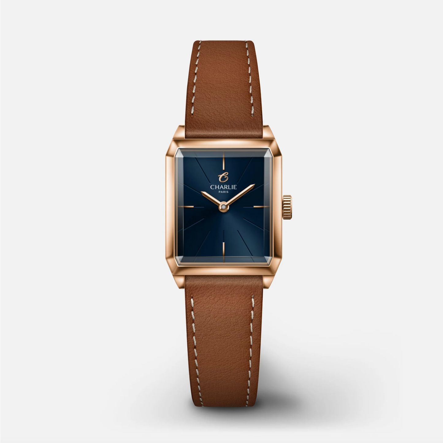 Montre Charlie Paris : Monceau Bleu & Or Rose