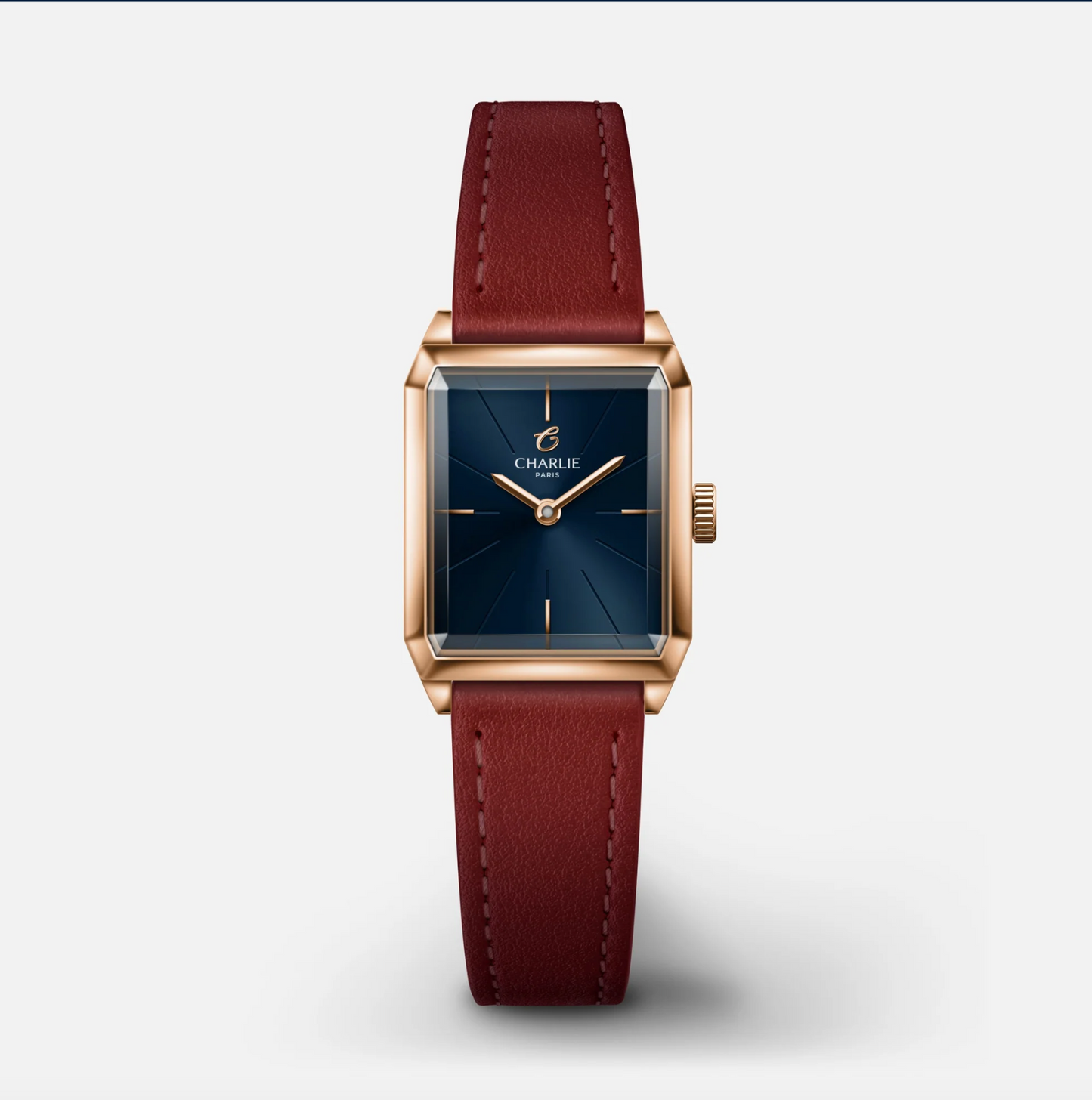 Montre Charlie Paris : Monceau Bleu & Or Rose