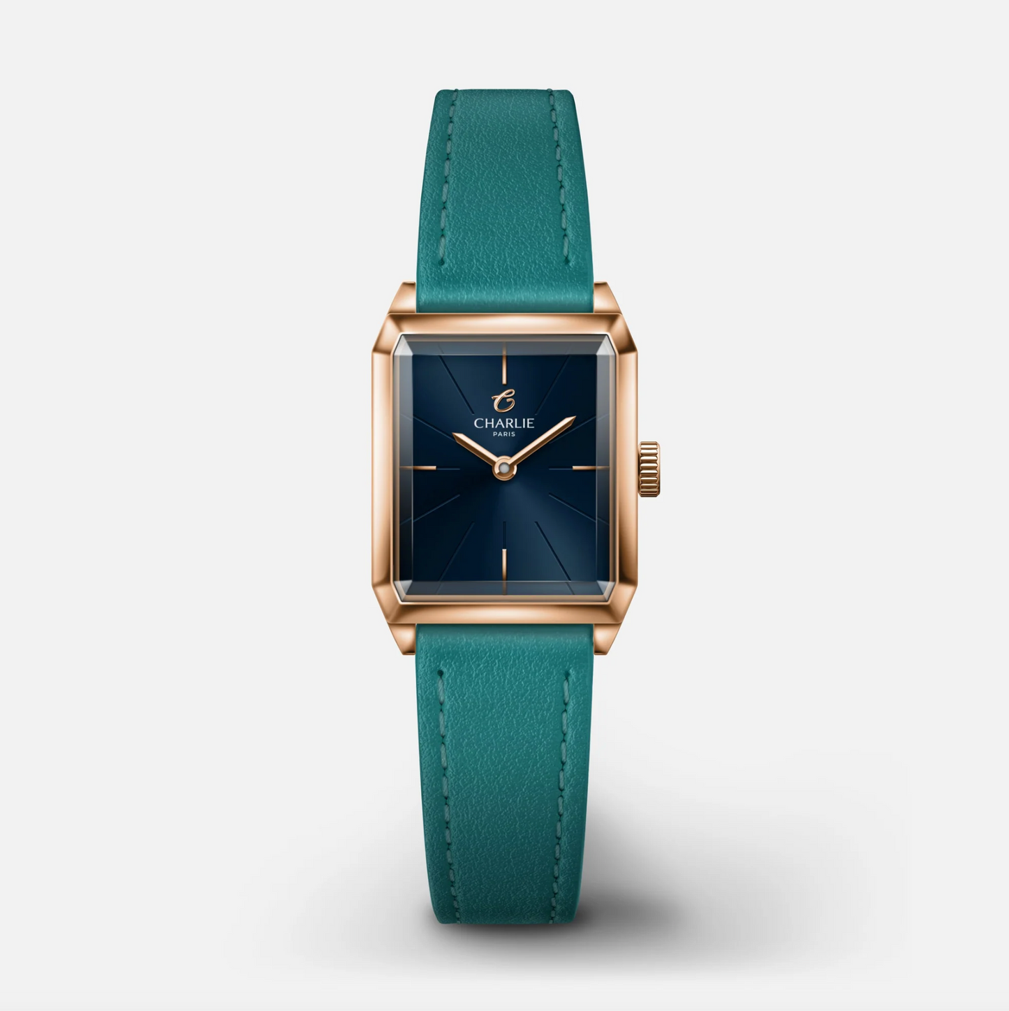 Montre Charlie Paris : Monceau Bleu & Or Rose
