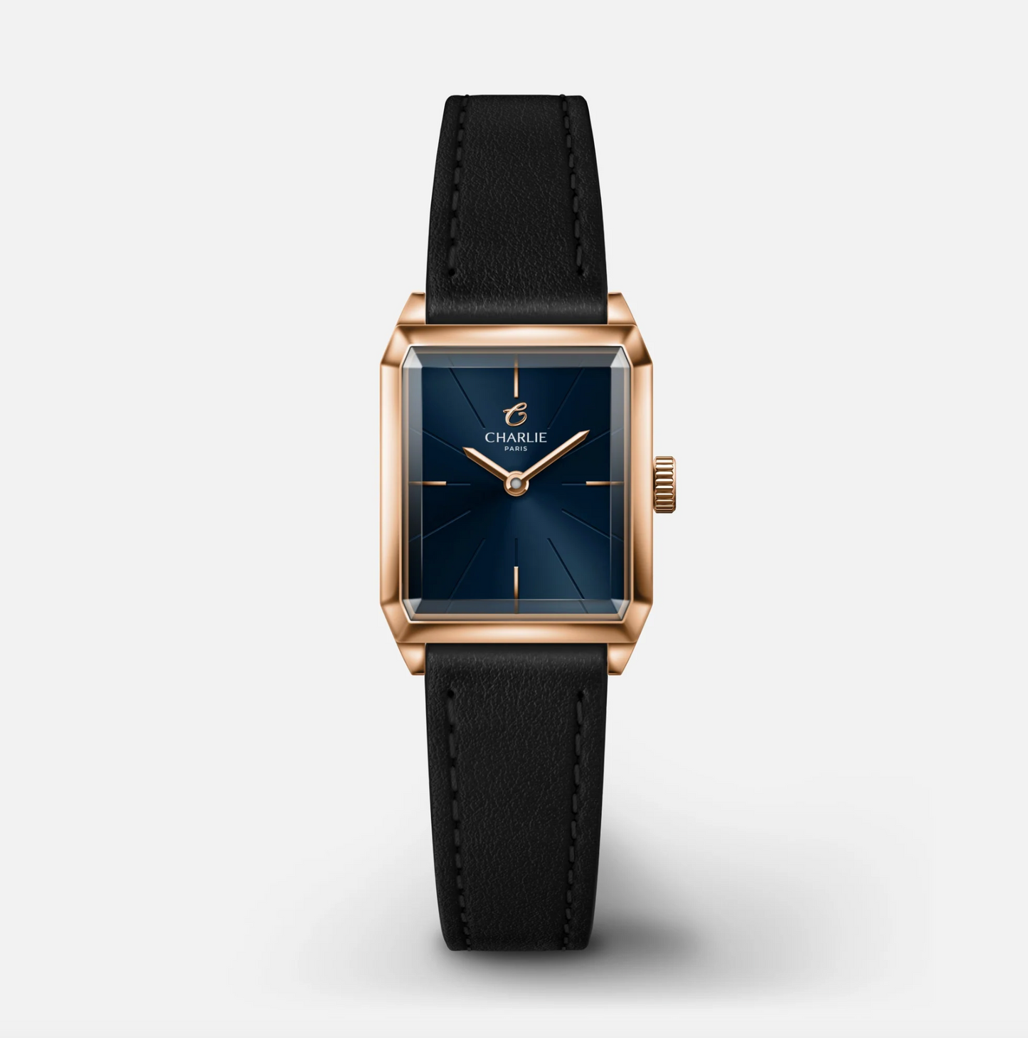 Montre Charlie Paris : Monceau Bleu & Or Rose