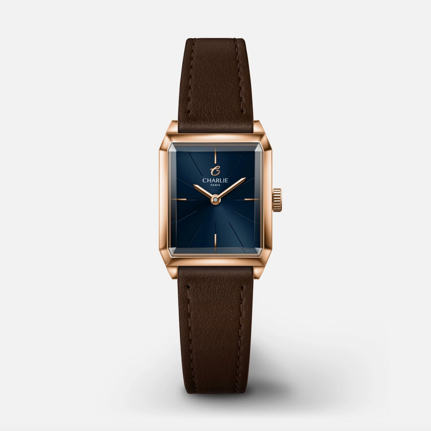 Montre Charlie Paris : Monceau Bleu & Or Rose