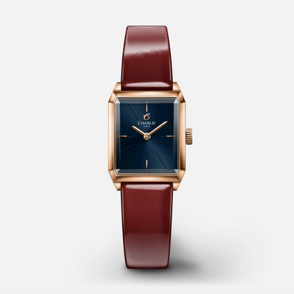 Montre Charlie Paris : Monceau Bleu & Or Rose