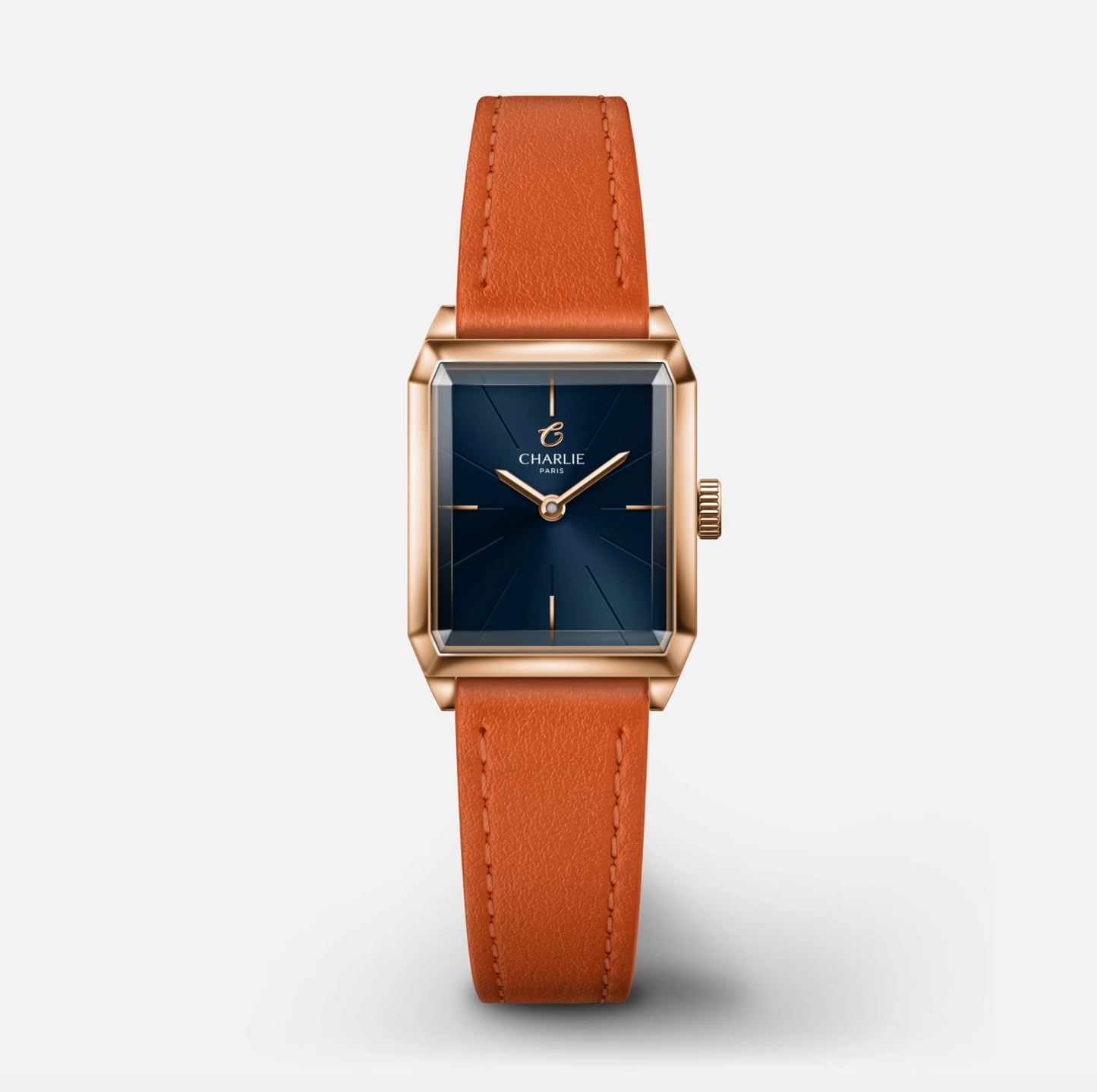 Montre Charlie Paris : Monceau Bleu & Or Rose