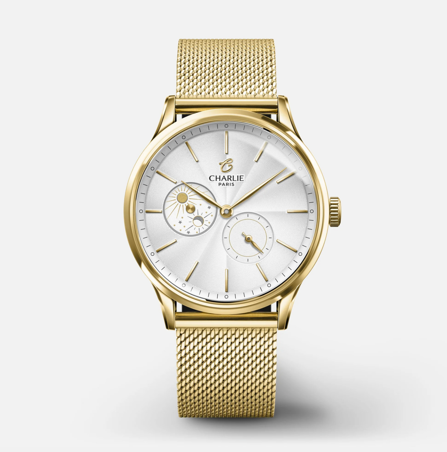 Montre Charlie Paris : Initial 36 Jour/Nuit Or