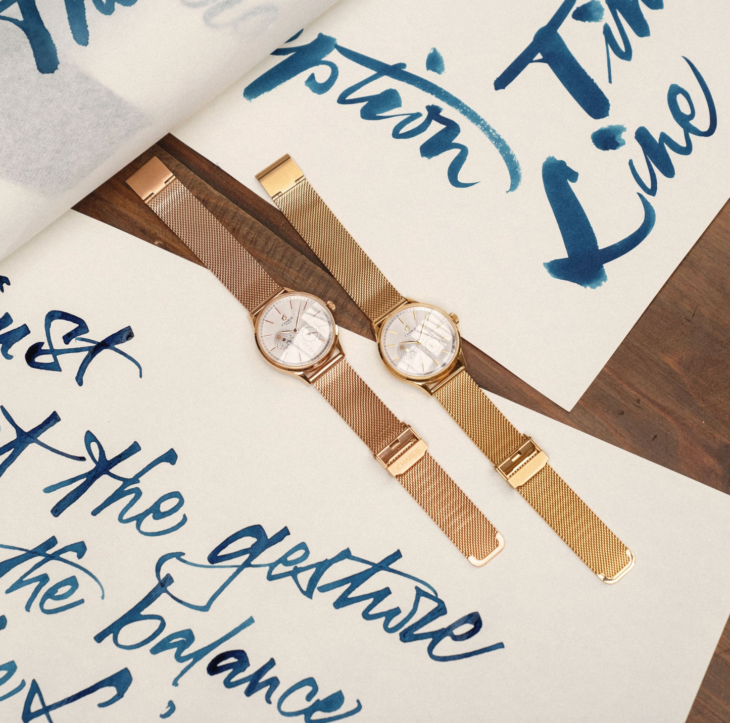 Montre Charlie Paris : Initial 36 Jour/Nuit Or