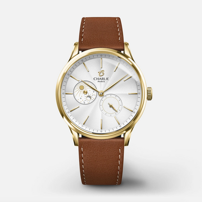 Montre Charlie Paris : Initial 36 Jour/Nuit Or