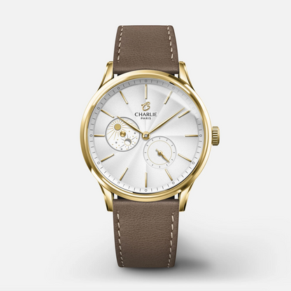 Montre Charlie Paris : Initial 36 Jour/Nuit Or