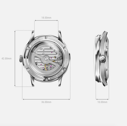 Montre Charlie Paris : Initial 36 Jour/Nuit Taupe