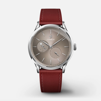 Montre Charlie Paris : Initial 36 Jour/Nuit Taupe